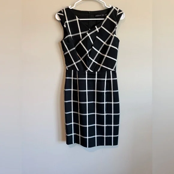Karen Millen Windowpane Check Dress - Picture 3 of 12